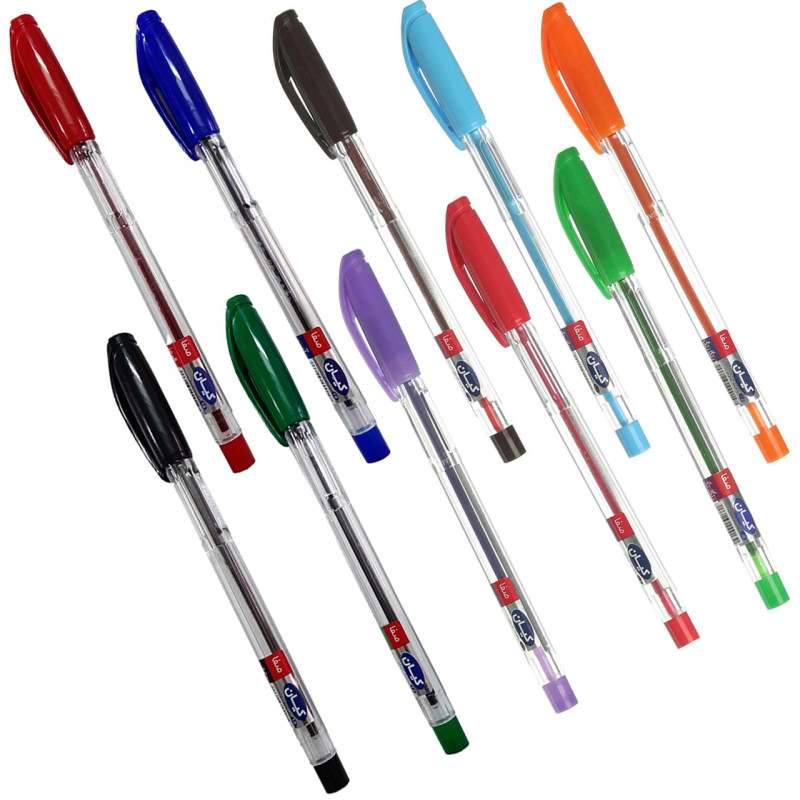 خودکار کیان مدل رنگارنگ مجموعه 10 عددی