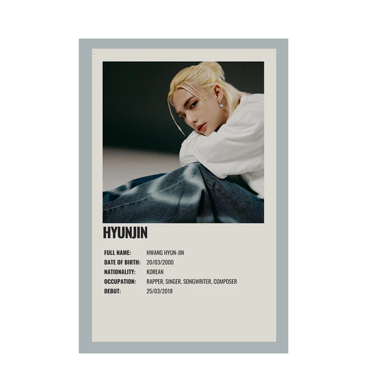 پوستر مدل استری کیدز stray kids طرح هیونجین hyunjin کد 609