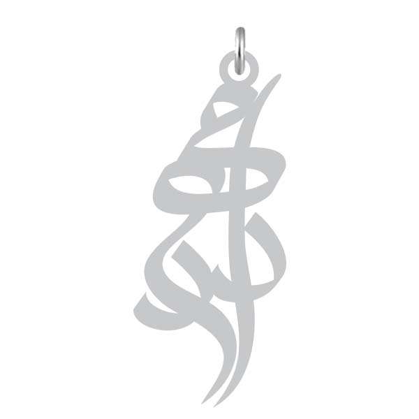 آویز گردنبند نقره کرابو طرح دادمهر مدل Kn2-991