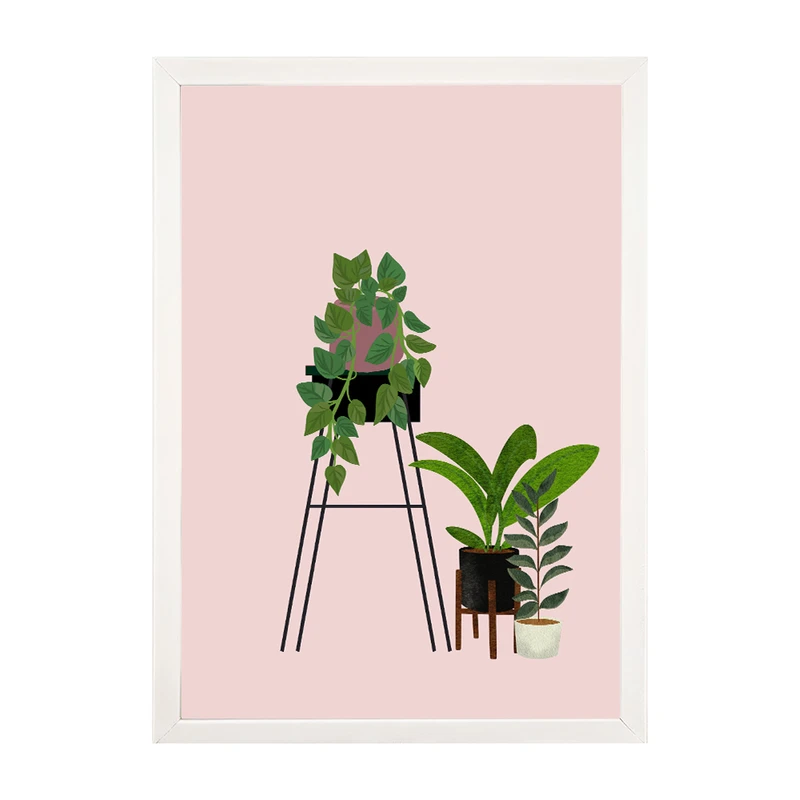 تابلو مدل دیواری طرح گلدان مینیمال کد EA-1127