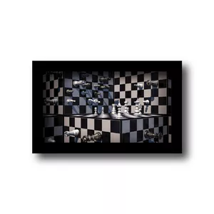 تابلو مدل بازی شطرنج 3 بعدی کد KM-CH331