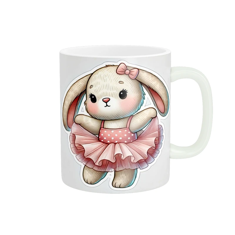 ماگ پاد آفرین طرح خرگوش کارتونی کد 5330