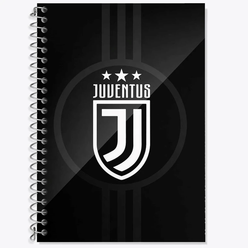 دفتر زبان 50 برگ خندالو مدل دو خط طرح باشگاه یوونتوس کد 26848
