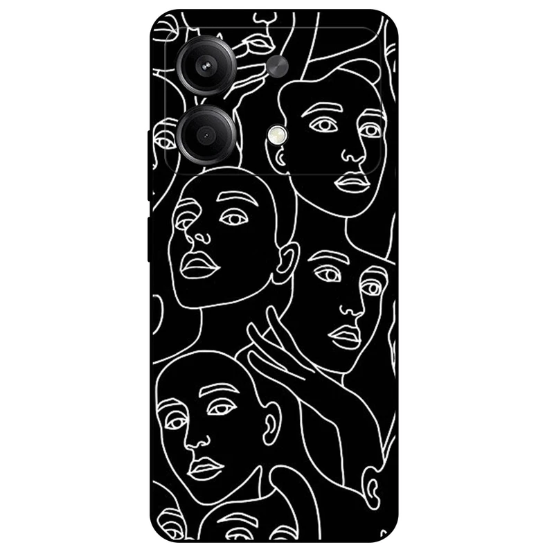 کاور مگافون طرح دخترانه مدل 7762 مناسب برای گوشی موبایل شیائومی Redmi Note 13R Pro  