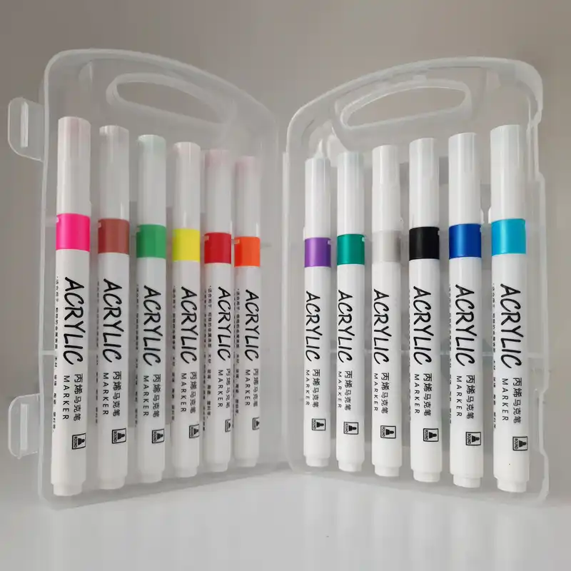 ماژیک چند منظوره مدل اکریلیک کد GA102 مجموعه 12 عددی