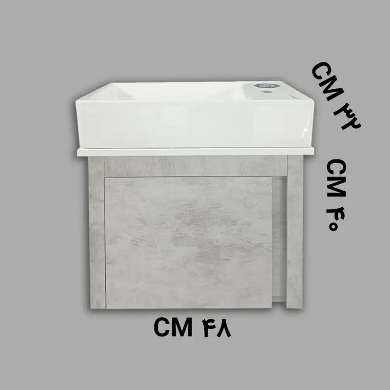 ست کابینت و روشویی مانلی مدل S11 به همراه آینه و باکس