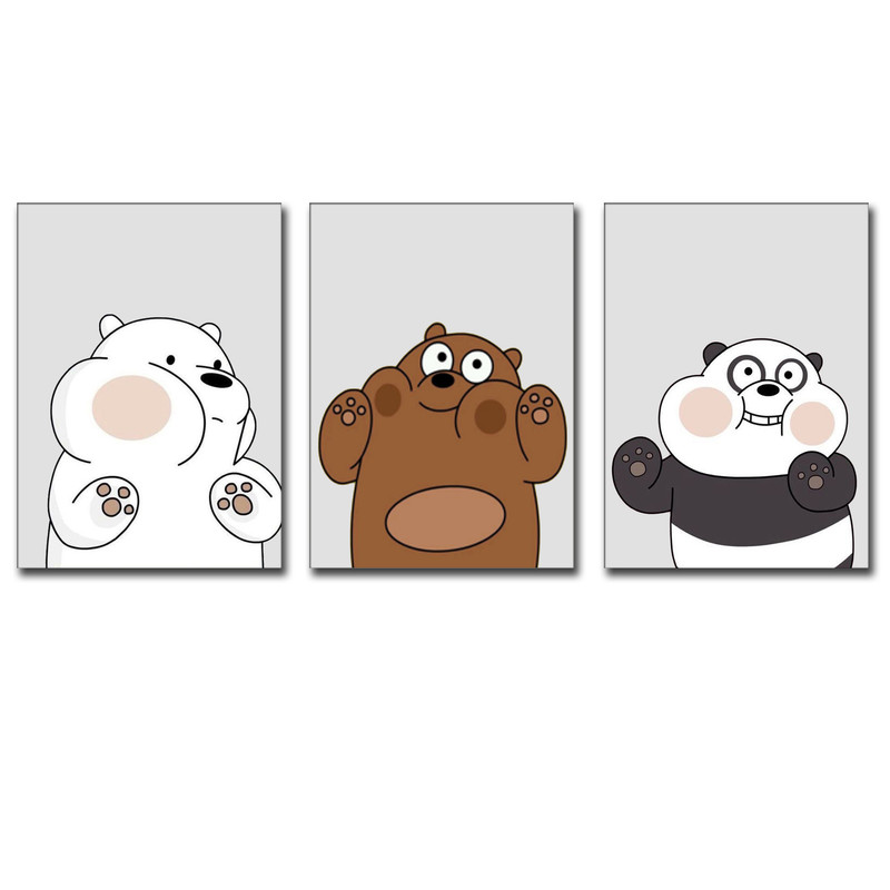 تابلو اتاق کودک آرت سون مدل K006 مجموعه 3 عددی