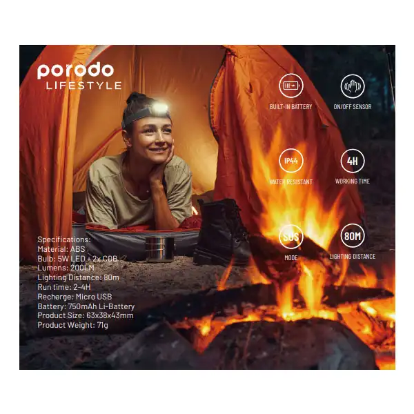 چراغ پیشانی پرودو مدل PD-LSHDLGHT