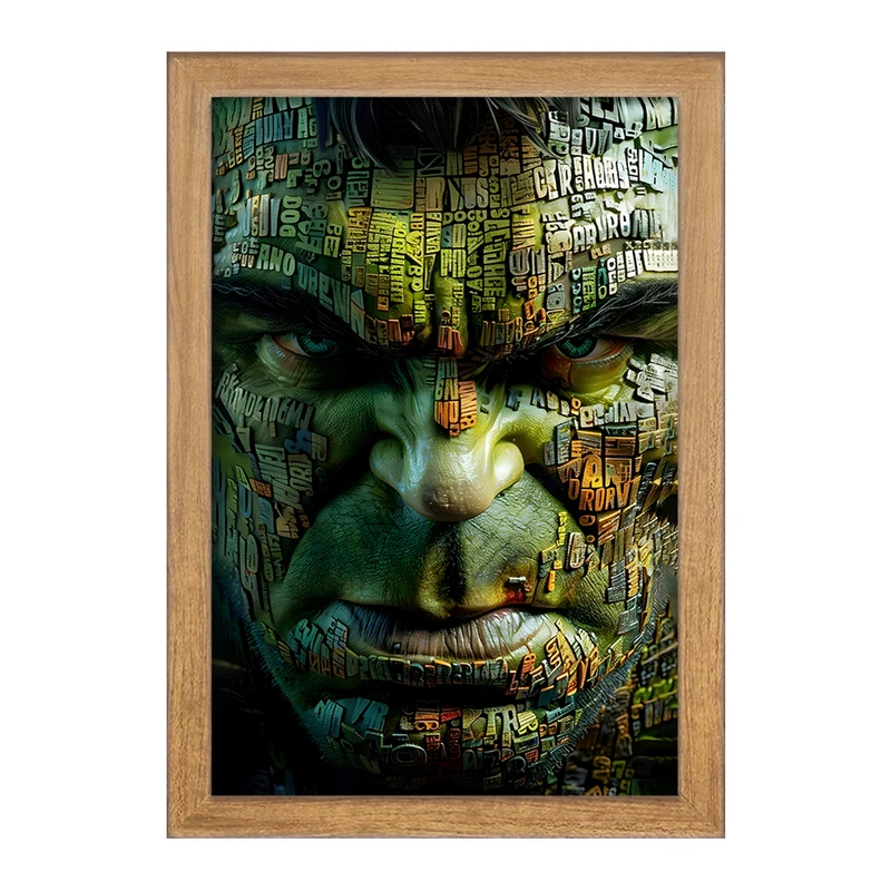 تابلو خندالو مدل هالک مارول (Marvel) کد F7165