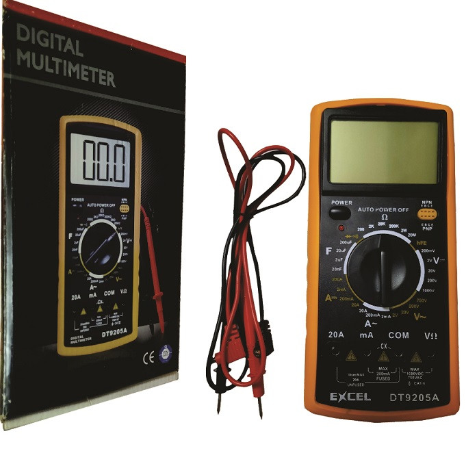 مولتی متر دیجیتال اکسل مدل DT9205A مولتی متر دیجیتال اکسل مدل DT9205A