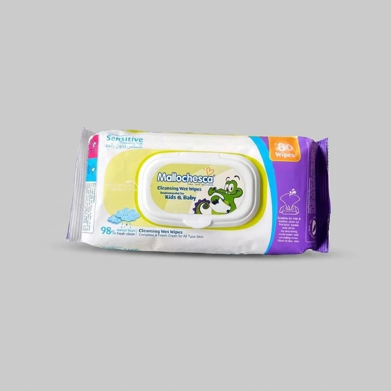 دستمال مرطوب مالوچسکا مدل SENSITIVE بسته 80 عددی