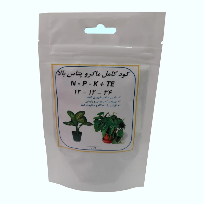کود جامد ان پی کا و ریز مغذی 36-12-12 مدل 03 وزن 100 گرم