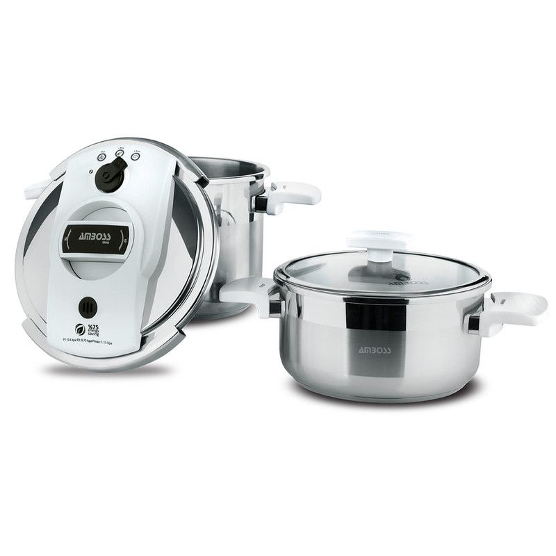 زودپز دوقلو آمبوس مدل درب چرخشی گنجایش 6 و 4 لیتر