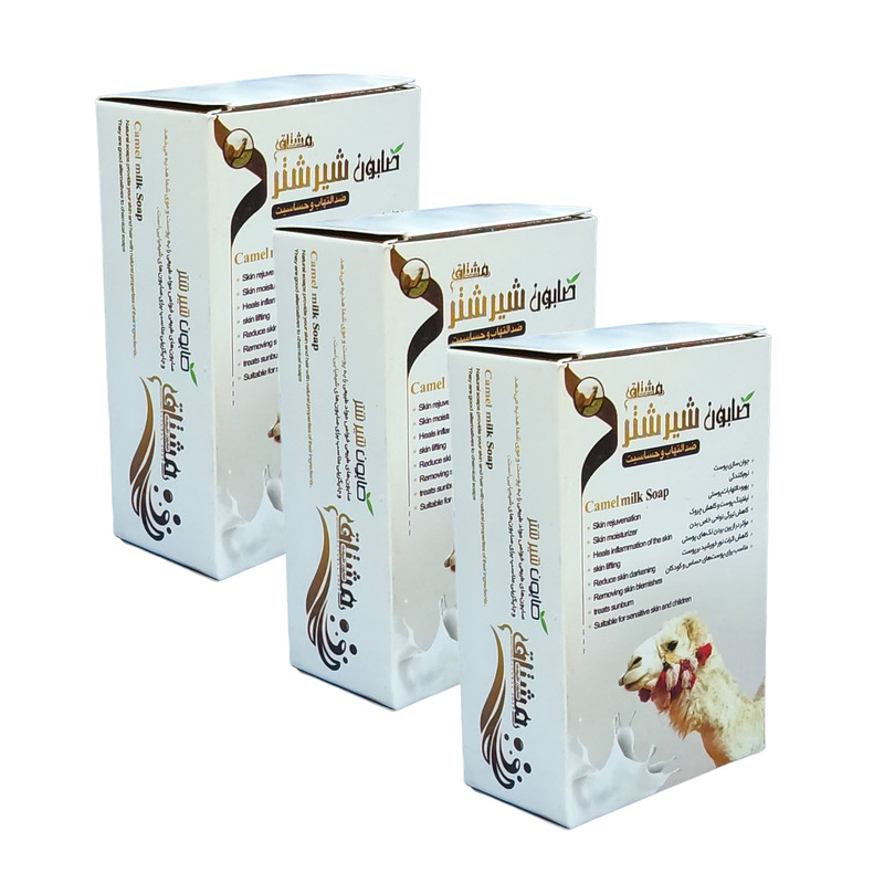 صابون شستشو مشتاق مدل شیرشتر وزن 80 گرم بسته 3 عددی صابون شستشو مشتاق مدل شیرشتر وزن 80 گرم بسته 3 عددی