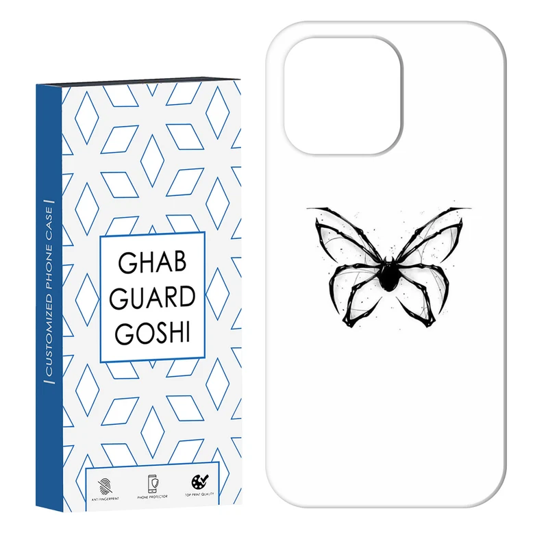 کاور قاب گارد گوشی طرح پروانه کد Dimo-823 مناسب برای گوشی موبایل اپل IPHONE 16 PRO   