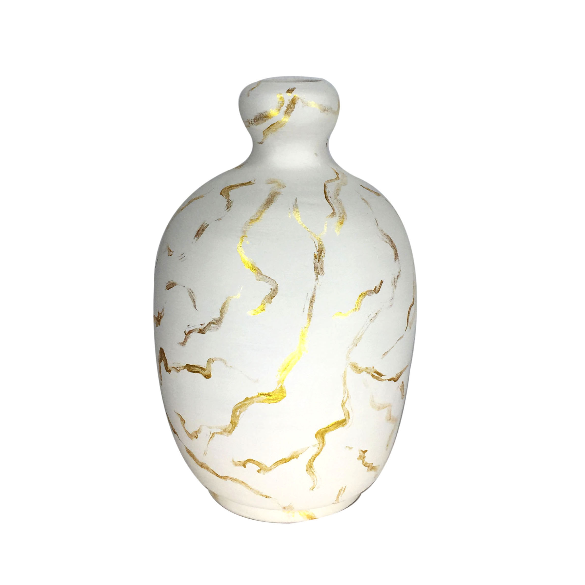 گلدان دکوری مدل مرمرین