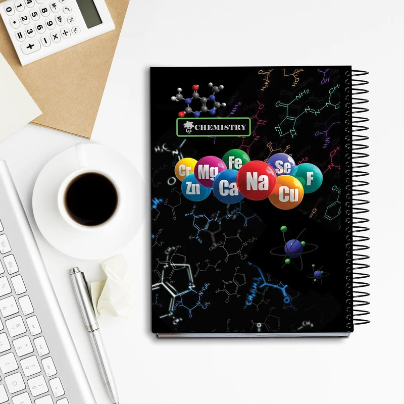 دفتر مشق 150 برگ تیما مدل شیمی