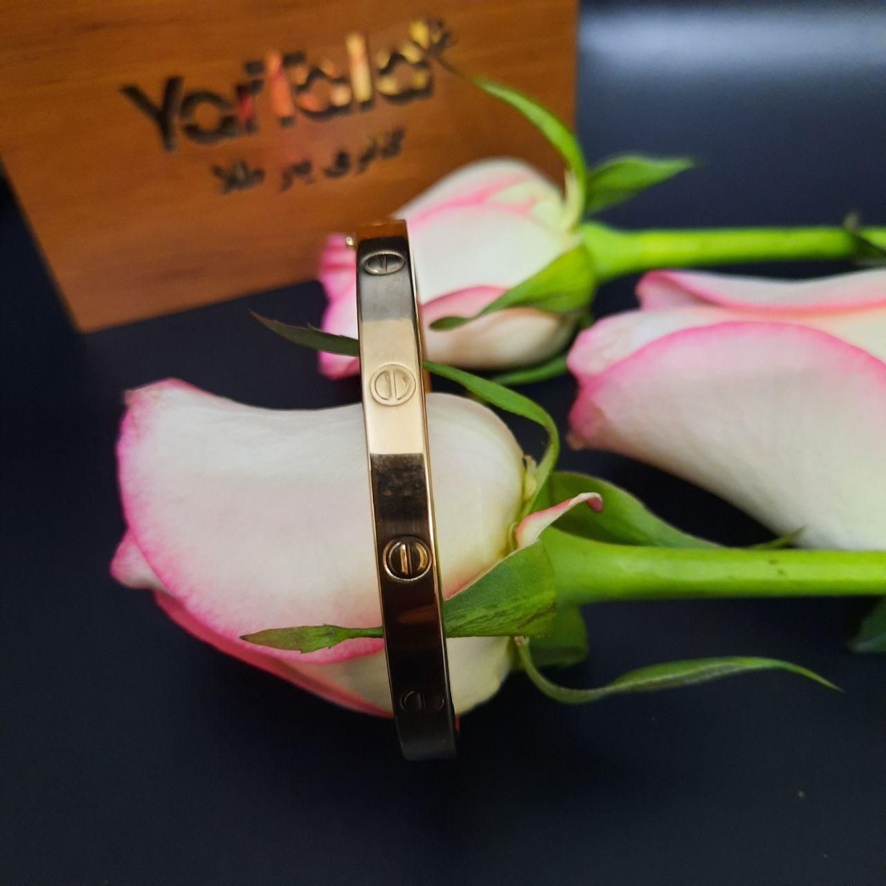 دستبند طلا 18 عیار زنانه گالری یارطلا مدل CAR کد DA04-3 - - 7