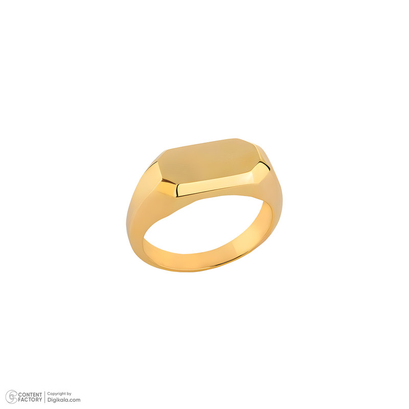 انگشتر طلا 18 عیار مردانه کیا گالری مدل هشت ضلعی کد RM262