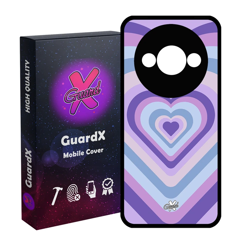 کاور گارد ایکس طرح قلب مدل Glass10534 مناسب برای گوشی موبایل شیائومی Redmi A3 4G/ A3X 4G/ Poco C61