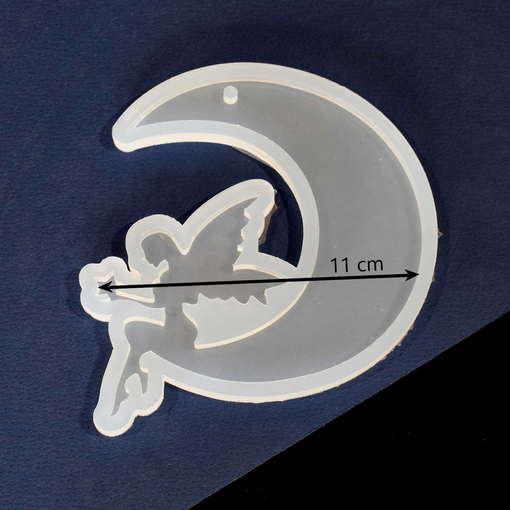 قالب رزین مدل آویز فرشته و ماه قالب رزین مدل آویز فرشته و ماه