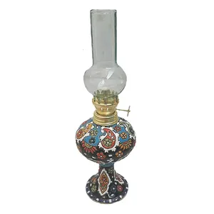 چراغ گرد سوز میناکاری سفالی کد M99