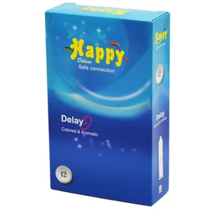 کاندوم هپی مدل تاخیری بسته 12 عددی