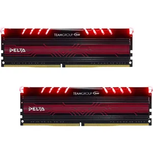 رم دسکتاپ DDR4 دو کاناله 2400 مگاهرتز CL15 تیم گروپ مدل Delta ظرفیت 32 گیگابایت