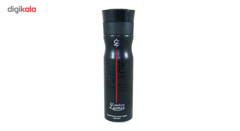 اسپری ضد تعریق مردانه کریشن لامیس مدل Pure Black حجم 200 میلی لیتر اسپری ضد تعریق مردانه کریشن لامیس مدل Pure Black حجم 200 میلی لیتر