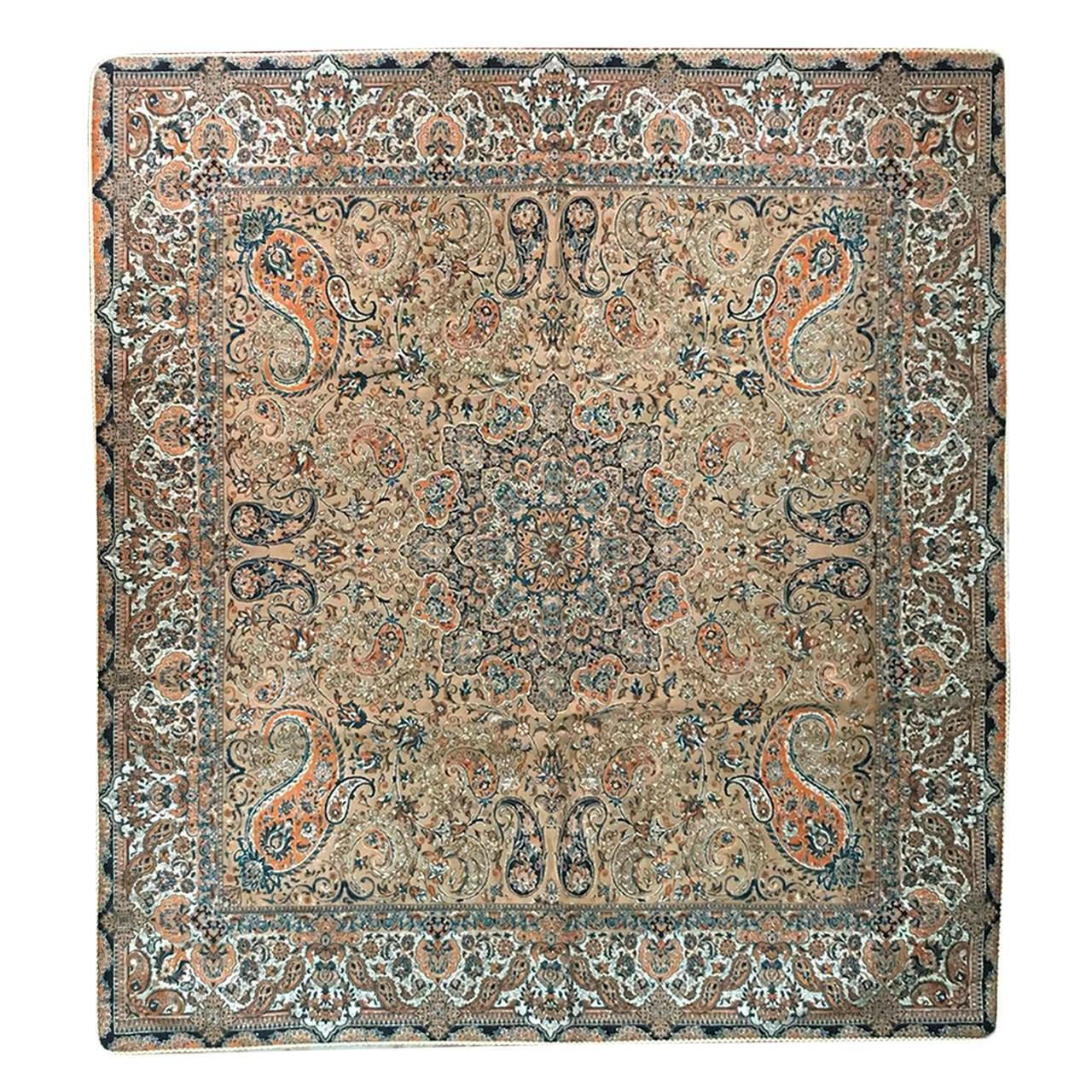 رومیزی ترمه مدل T21 سایز 100X100 سانتی متر
