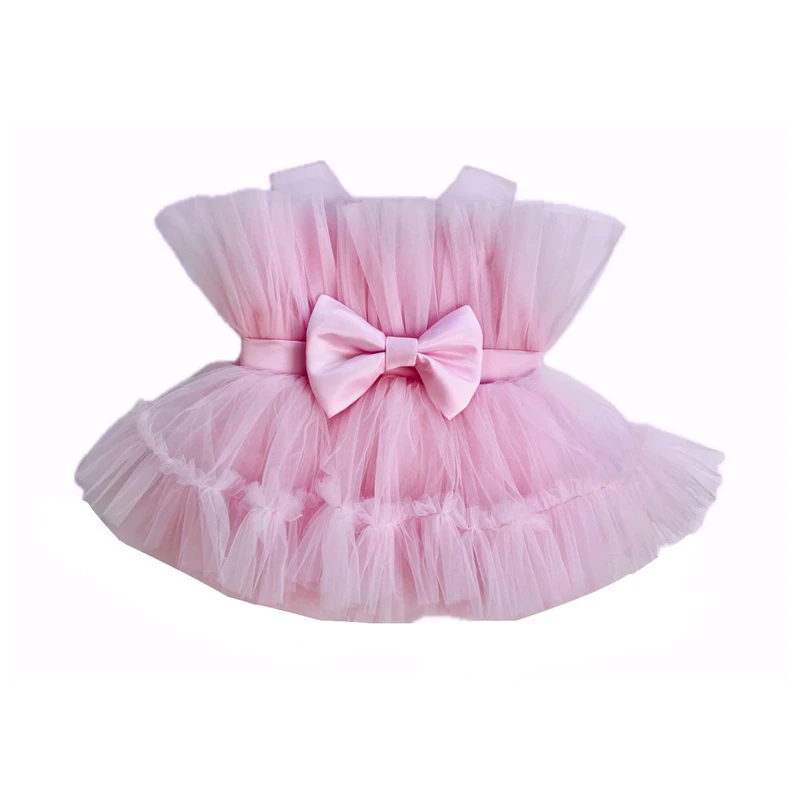 عکس شماره 2 : پیراهن بدون آستین یقه گرد دخترانه مدل پاپیون