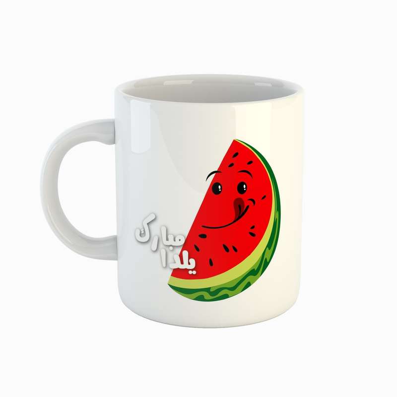 ماگ طرح هندوانه مدل شب یلدا