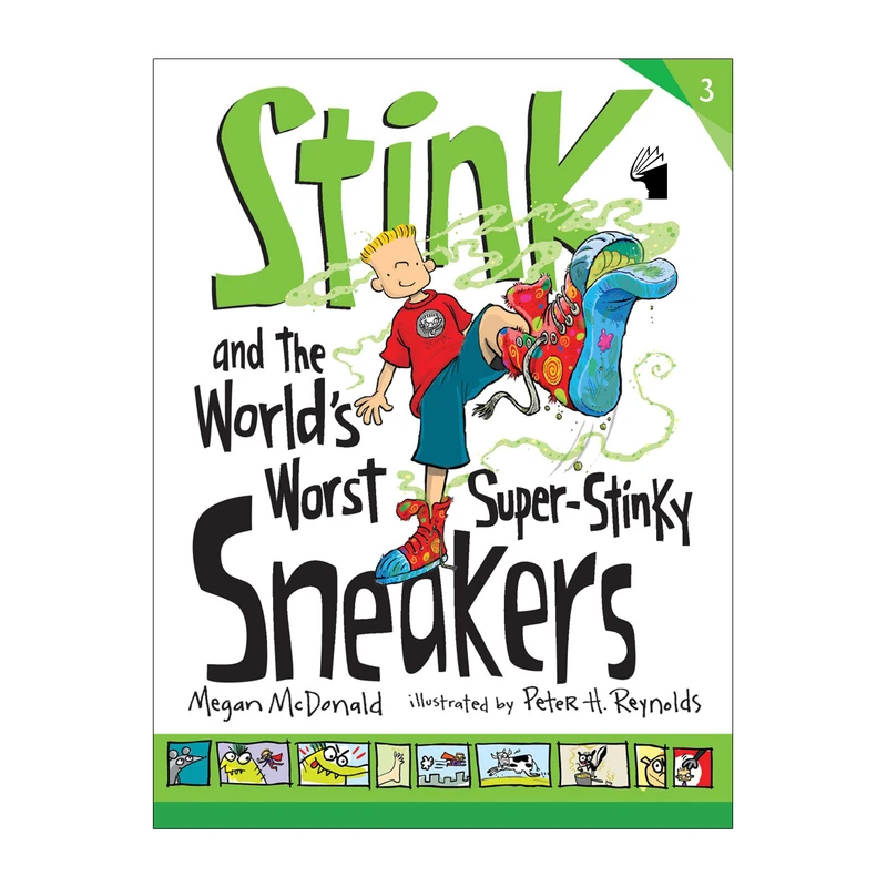 کتاب  Stink and the World's Worst Super-Stinky Sneakers اثر Megan McDonald انتشارات معیارعلم