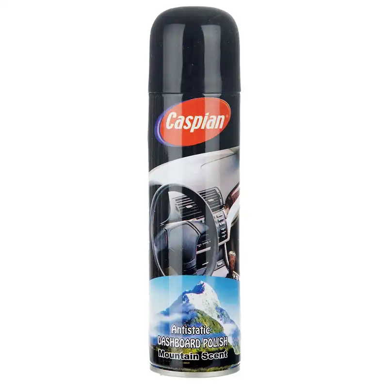 اسپری پولیش داشبورد خودرو کاسپین مدل Mountain حجم 225 میلی لیتر