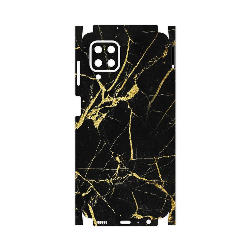 برچسب پوششی ماهوت مدل Graphite_Gold_Marble-FullSkin مناسب برای گوشی موبایل سامسونگ Galaxy F22