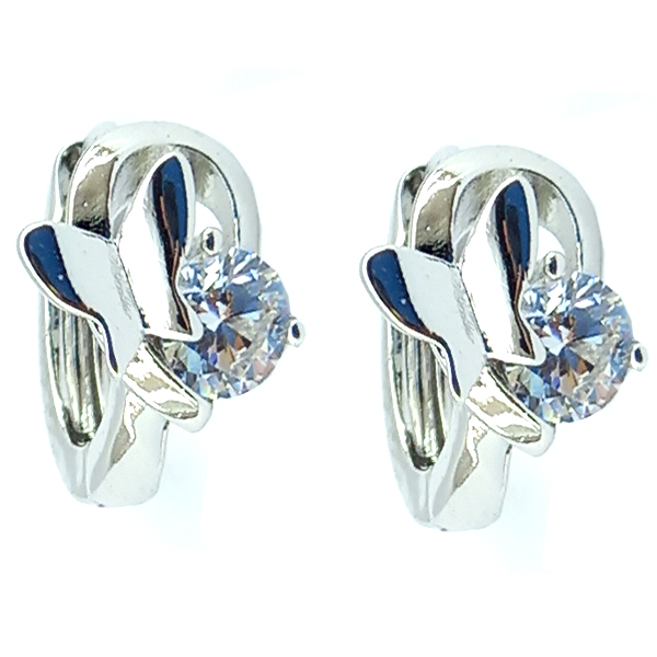 گوشواره دخترانه ژوپینگ مدل نگین کد 0372