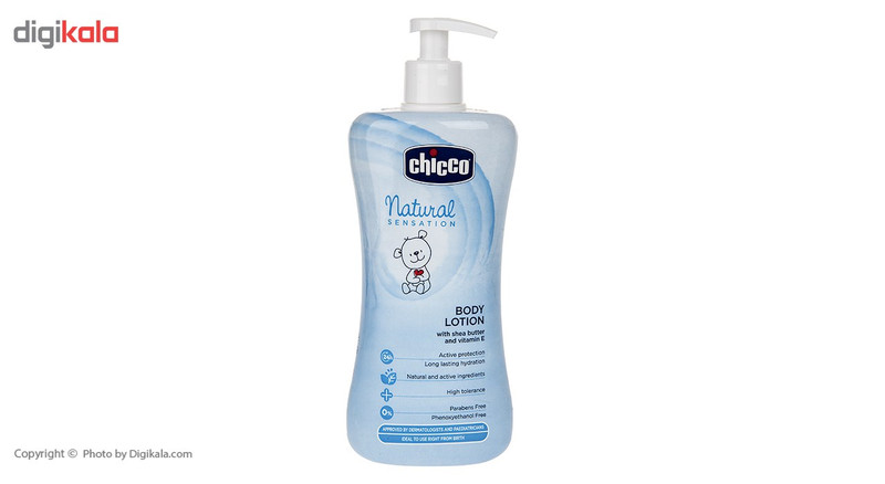 لوسیون بدن کودک چیکو سری Natural Sensation حجم 500 میلی لیتر
