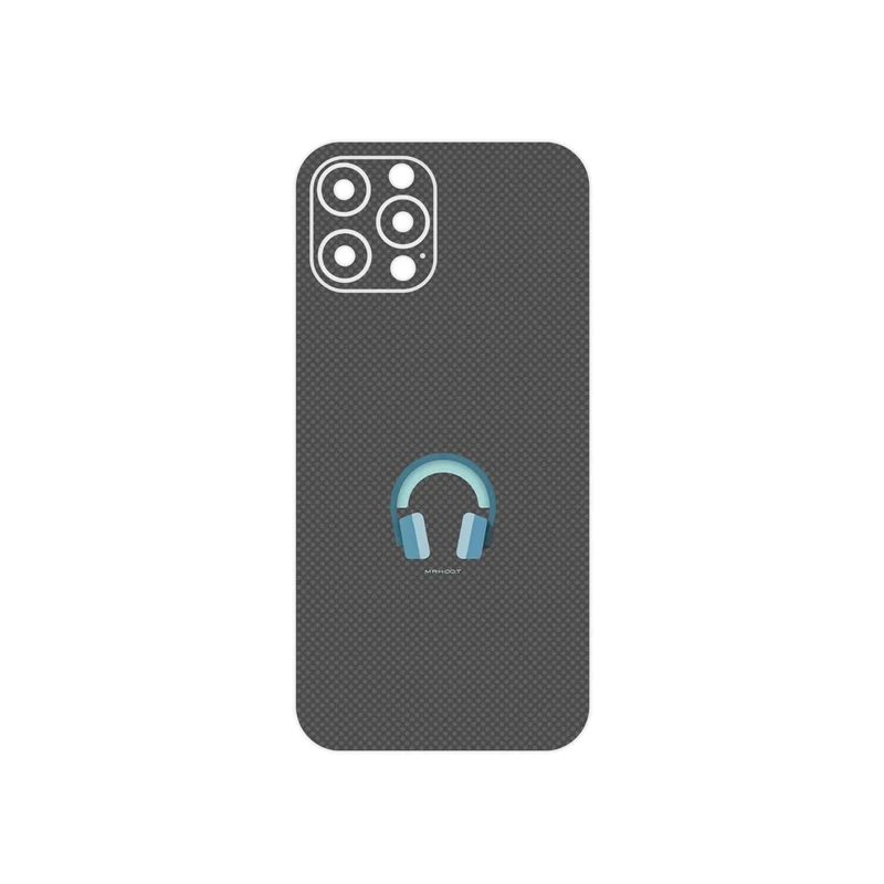 برچسب پوششی ماهوت مدل Minimal Headphone Icon مناسب برای گوشی موبایل اپل iPhone 12 Pro Max