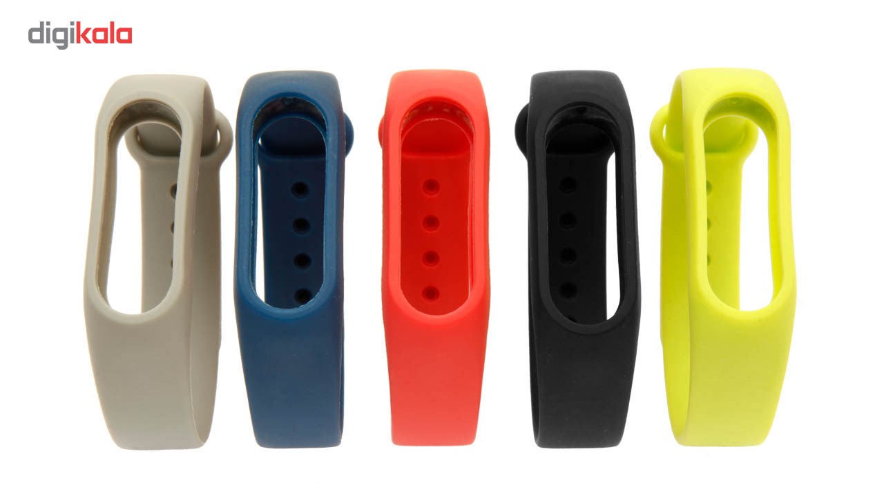 بند مچ بند هوشمند شیائومی مدل Mi Band 2 Silicone بسته 5 عددی کد83