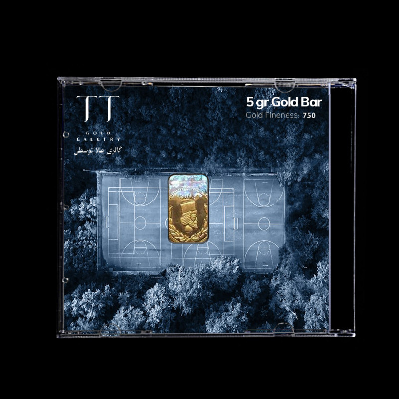 شمش طلا 18 عیار گالری طلا توسطی مدل DE9A3A
