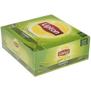 چای سبز کیسه‌ ای لیپتون مدل Classic بسته 100 عددی