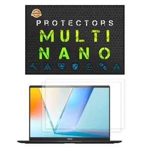 Multi Nano X-S2N Model Transparent Screen Protector For Asus VivoBook S14 Q423 14 Inch 2024 Laptop Pack Of 2