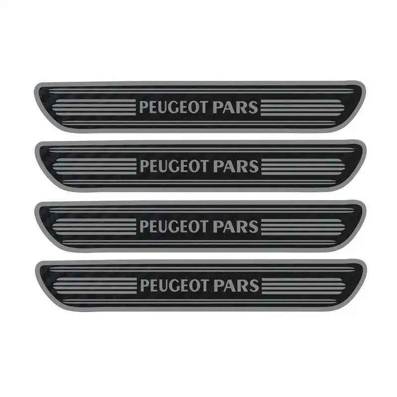 برچسب پارکابی خودرو مهدیار مدل کربن کد sp120 مناسب برای پژو پارس بسته 4 عددی