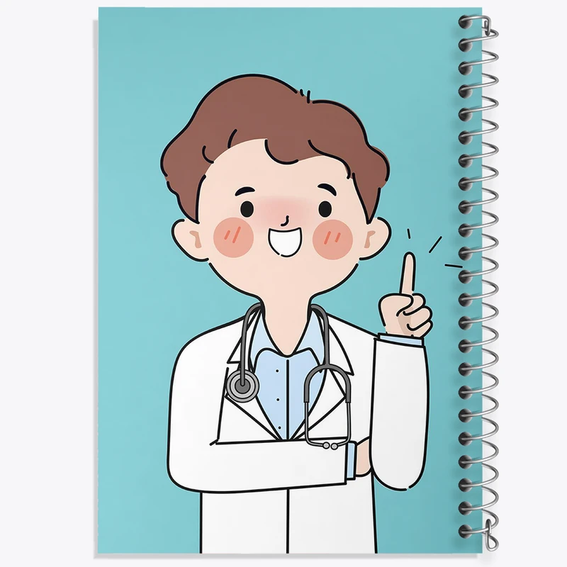 دفتر نت موسیقی 50 برگ خندالو مدل پزشک و پرستار کد 31024