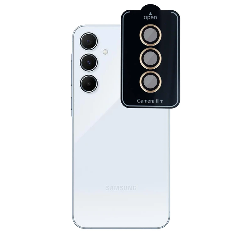محافظ لنز دوربین مسیر مدل Stencil Lens Protector مناسب برای گوشی موبایل سامسونگ Galaxy A55