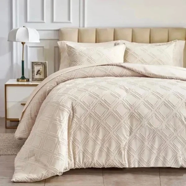 سرویس خواب 2 نفر 8 تکه مدل خامه دوزی لوزی 