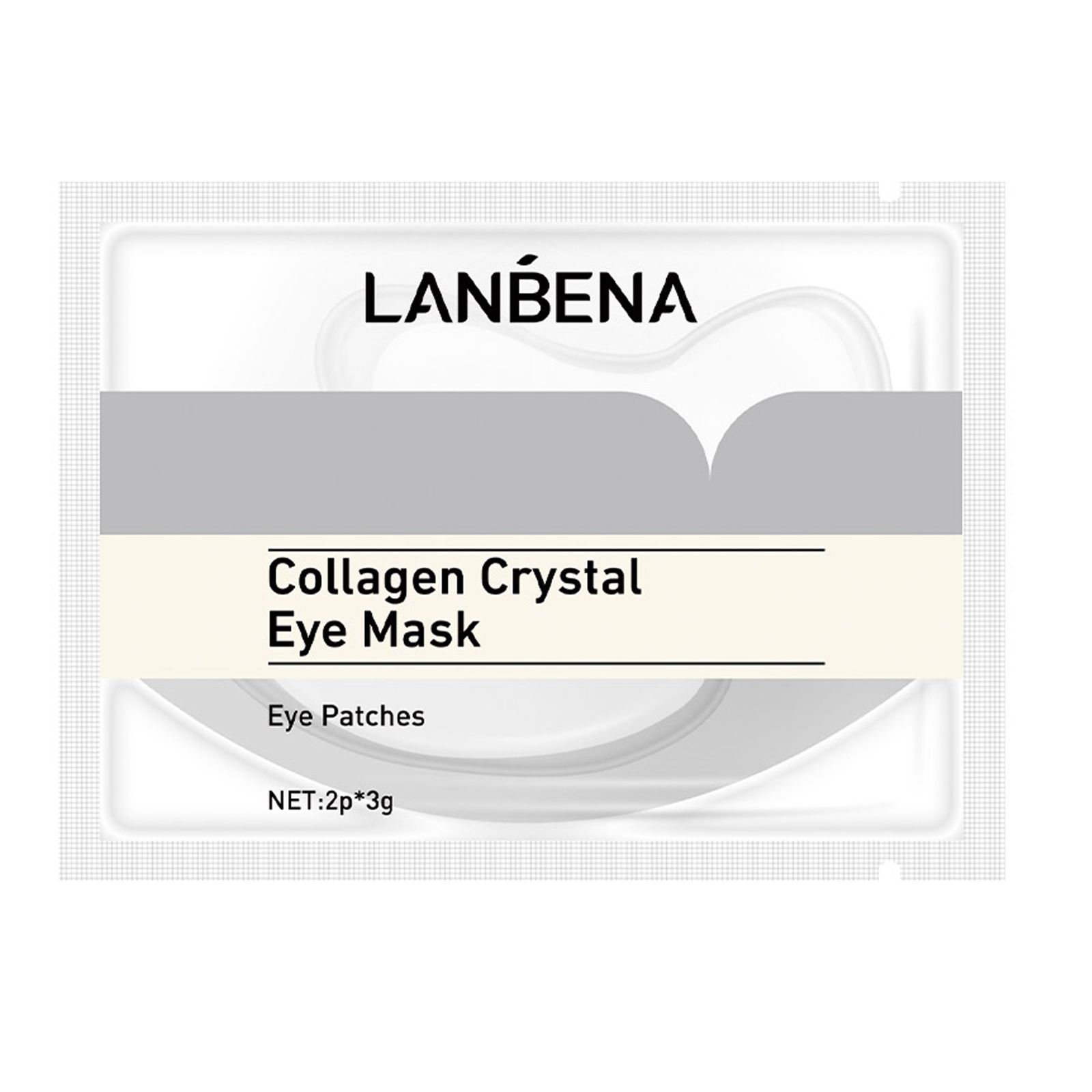 ماسک زیر چشم لنبنا مدل Collagen Crystal White وزن 3 گرم مجموعه 2 عددی -  - 1