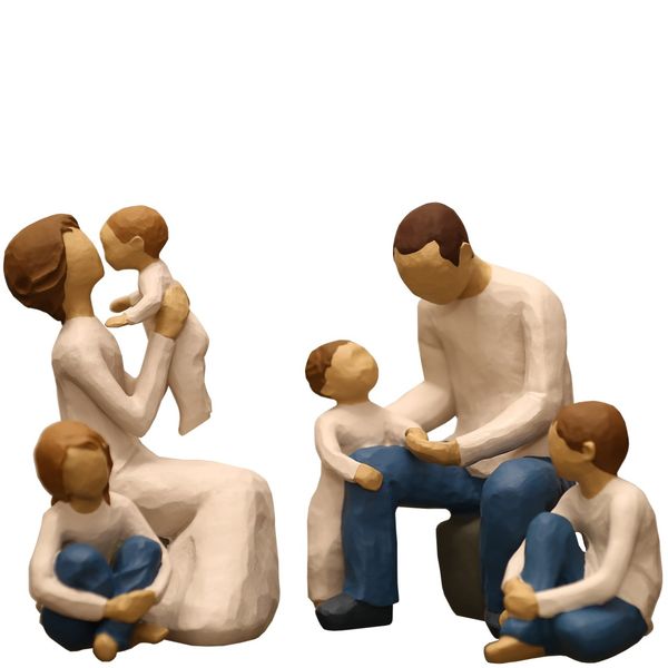 مجسمه امین کامپوزیت مدل Family Grouping کد 570 بسته 4 عددی مجسمه امین کامپوزیت مدل Family Grouping کد 570 بسته 4 عددی