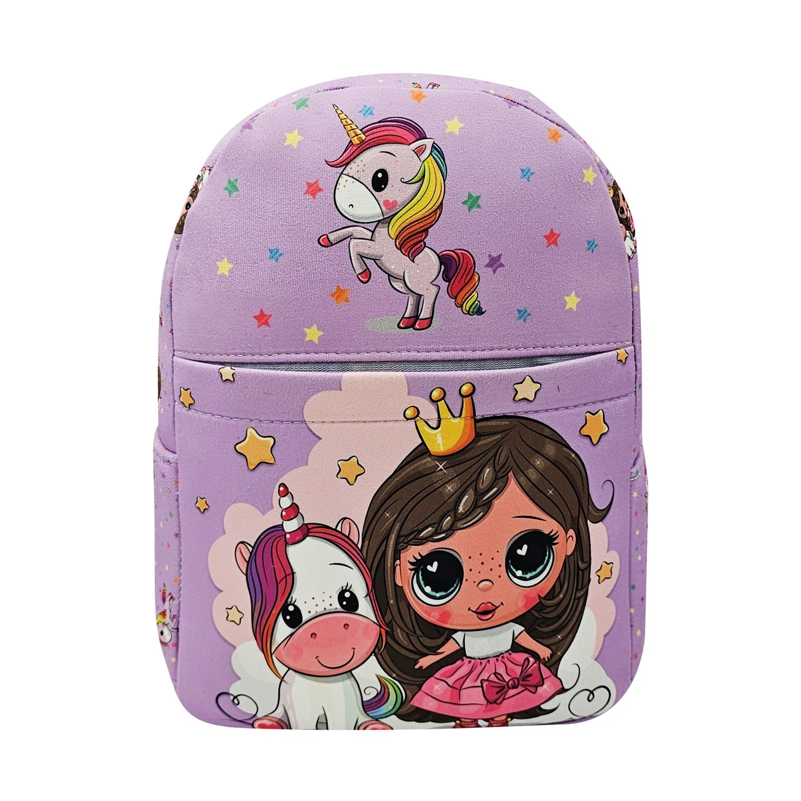 کوله پشتی دخترانه سیی مدل پونی و یونیکورن اسب تک شاخ کد 2132.2 -  - 1