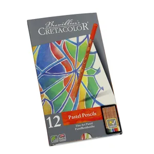 Cretacolor 47012 12 Colored Pastel Pencils